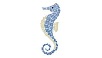 AquaStar Swim Designs Seahorse Large Stencil Only | White | F1018-01