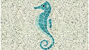 AquaStar Swim Designs Seahorse Large Stencil Only | White | F1018-01