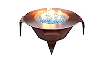 The Outdoor Plus Fire and Water Pot With 4 Water Falls | Match Lit | OPT-4W30