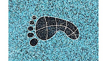 AquaStar Swim Designs Footprint Small Stencil Only Set of 2 | Gray | F1019-05