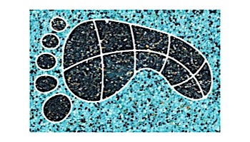 AquaStar Swim Designs Footprint Medium Stencil Only Set of 2 | White | F1020-01