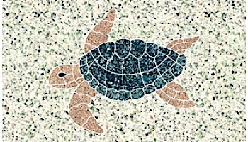 AquaStar Swim Designs Turtle Medium Stencil Only | Gray | F1023-05