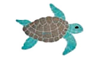 AquaStar Swim Designs Turtle Small Stencil Only | White | F1022-01