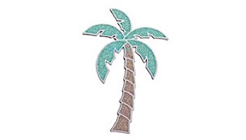 AquaStar Swim Designs Palm Tree Small Stencil Only | Gray | F1026-05