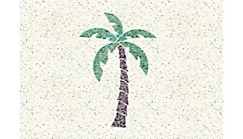 AquaStar Swim Designs Palm Tree Small Stencil Only | Gray | F1026-05