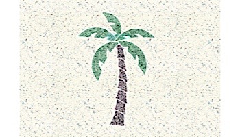 AquaStar Swim Designs Palm Tree Medium Stencil Only | Gray | F1027-05