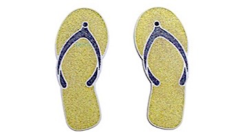 AquaStar Swim Designs Sandal Stencil Only Set of 2 | White | F1028-01