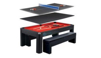 Hathaway Park Avenue 7-Foot Pool Table Combo Set with Benches | NG2530PR BG2530PR