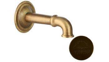 Black Oak Foundry Cortona Spout | Antique Brass / Bronze Finish | S27-AB
