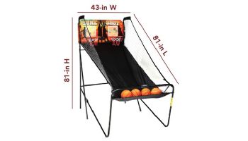 Hathaway Sure Shot 81-In Dual Basketball Arcade Game with LED Scoring | NG2233BL BG2233