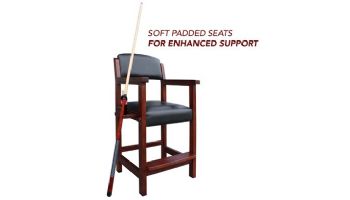 Hathaway Cambridge 30-In High Top Spectator Chair | Walnut Finish | NG2556W BG2556W