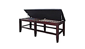 Hathaway Unity Spectator Storage Bench | Rich Mahogany Finish | NG2558M