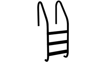 Saftron Economy 2-Step Ladder | .25" Thickness 1.90" OD | 24" W x 44" H | White | P-324-L2-W