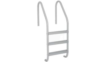 Saftron Economy 2-Step Ladder | .25" Thickness 1.90" OD | 24" W x 44" H | White | P-324-L2-W