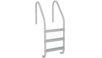 Saftron Economy 2-Step Ladder | .25" Thickness 1.90" OD | 24" W x 44" H | White | P-324-L2-W