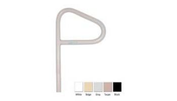 Saftron In Ground Spa Floor Handrail | .25" Thickness 1.90" OD | 18" W x 24" H | Beige | SF-24-B