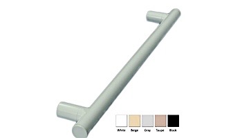 Saftron Towel and Grab bar .25" Thickness 1.90" OD | Single | White | SX-24-W