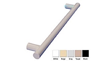 Saftron 2 Post Safety & Exercise Support Bar .25 Thickness 1.90" OD | Single | White | X-36-W