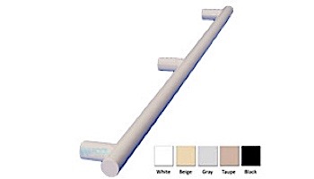 Saftron 2 Post Safety & Exercise Support Bar | 9" Length .25 Thickness 1.90" OD | Pair | White | X-09-W | X-09 PR-W