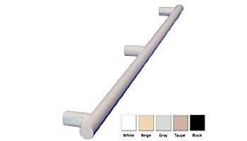 Saftron 2 Post Safety & Exercise Support Bar | 9" Length .25 Thickness 1.90" OD | Pair | White | X-09-W | X-09 PR-W
