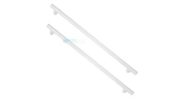 Saftron 2 Post Safety & Exercise Support Bar | 9" Length .25 Thickness 1.90" OD | Pair | White | X-09-W | X-09 PR-W