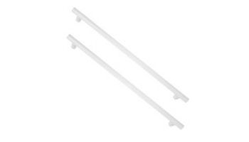 Saftron 2 Post Safety & Exercise Support Bar | 9" Length .25 Thickness 1.90" OD | Pair | White | X-09-W | X-09 PR-W