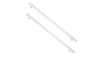 Saftron 2-Post Safety _ Exercise Support Bar | .25 Thickness 1.90_quot; OD | 5_quot; W x 9_quot; L | Pair | White | X-09-W | X-09 PR-W