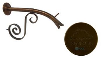 Black Oak Foundry Large Courtyard Spout with Florentine | Antique Brass / Bronze Finish | S7624-AB | S7664-AB