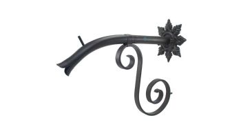 Black Oak Foundry Large Courtyard Spout with Normandy | Antique Brass / Bronze Finish | S7683-AB