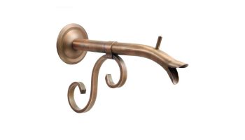 Black Oak Foundry Small Courtyard Spout with Turin | Brushed Pewter Finish | S7534-BP