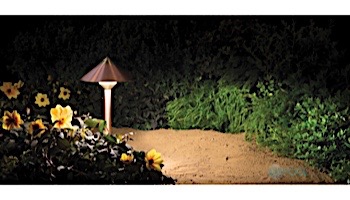 FX Luminaire QF 1 LED Path Light | Desert Granite | 36" Riser | QF1LED36RDG KIT