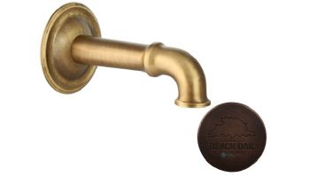 Black Oak Foundry Cortona Spout | Distressed Copper Finish | S27-DC