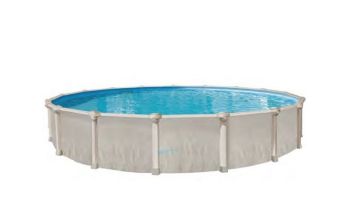 Ohana 18' Round 52" Steel Pool with 7" Top Ledge | POHAPRA-1852SSPSPSB11-WS