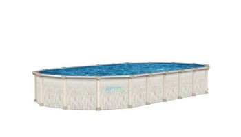 Ohana 12' x 23' Oval 52" Steel Pool with 7" Top Ledge | POHAPRA-YE122352SSPSPSB11-WS