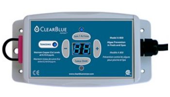 ClearBlue A-800 Ionizer for Pools and Spas | 120V/240V NEMA Plug | 25,000 Gallons | A-800NP