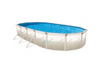 Pretium 12'X18' Oval 52" Steel Wall Pool Assy Only w/ Skimmer & Return | Pool Only | PPREGXDUN-CH121852SSSTSSFB0-WS