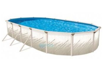 Pretium 12'X18' Oval 52" Steel Wall Pool Assy Only w/ Skimmer & Return | Pool Only | PPREGXDUN-CH121852SSSTSSFB0-WS