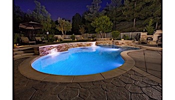 J&J Electronics ColorSplash XG Series Color LED Pool Light SwimQuip Version | 120V Equivalent 33W 50' Cord | LPL-F2C-120-50-PSQ