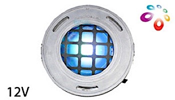 J&J Electronics ColorSplash LED Underwater Fountain Luminaire | Base And Guard | 12V 10' Cord | LFF-S1C-12-WG-WB-10