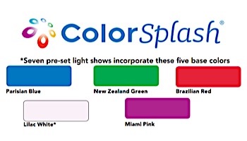 J&J Electronics ColorSplash LED Underwater Fountain Luminaire | No Base No Guard | 12V 10' Cord | LFF-F1C-12-NG-NB-10