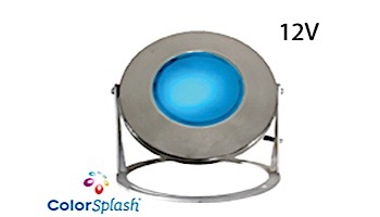 J&J Electronics ColorSplash LED Underwater Fountain Luminaire | Base Only No Guard | 12V 50' Cord | LFF-F1C-12-NG-WB-50