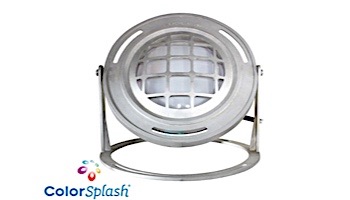 J&J Electronics ColorSplash LED Underwater Fountain Luminaire | With Guard And Base | 120V 10' Cord | LFF-F1C-120-WG-WB-10 | LFF-F2CW-120-WG-WB-10