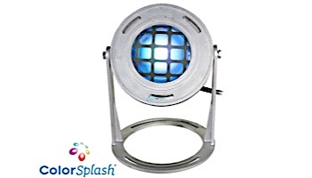 J&J Electronics ColorSplash LED Underwater Fountain Luminaire | Base and Guard | 120V 10' Cord | LFF-S1C-120-WG-WB-10