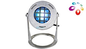 J&J Electronics ColorSplash LED Underwater Fountain Luminaire | Base and Guard | 120V 10' Cord | LFF-S1C-120-WG-WB-10