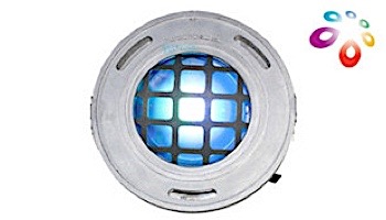 J&J Electronics ColorSplash LED Underwater Fountain Luminaire | Base and Guard | 120V 10' Cord | LFF-S1C-120-WG-WB-10