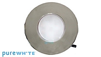 J&J Electronics PureWhite LED Underwater Fountain Luminaire | Base And Guard | 120V 10' Cord | LFF-S1L-120-WG-WB-10