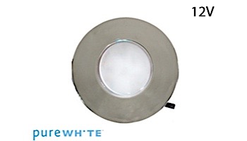 J&J Electronics PureWhite LED Underwater Fountain Luminaire | No Guard No Base | 12V 10' Cord | LFF-S1L-12-NG-NB-10