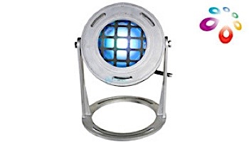 J&J Electronics ColorSplash LED Underwater Fountain Luminaire | Base And Guard | 120V 30' Cord |  LFF-S1C-120-WG-WB-30