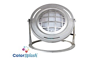 J&J Electronics ColorSplash LED Underwater Fountain Luminaire | With Guard And Base | 120V 30' Cord | LFF-F1CW-120-WG-WB-30