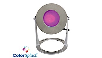 J&J Electronics ColorSplash LED Underwater Fountain Luminaire | Base Only No Guard | 120V 50' Cord | LFF-S1C-120-NG-WB-50